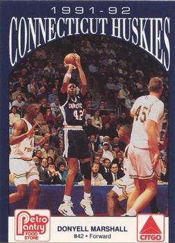1991-92 Connecticut Huskies Police #NNO Donyell Marshall Front