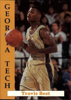 1992-93 Georgia Tech Yellow Jackets #7 Travis Best Front