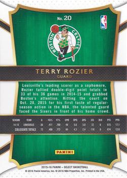 2015-16 Panini Select #20 Terry Rozier Back