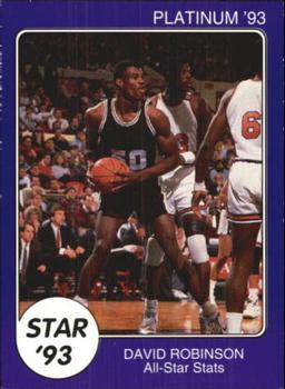 1993 Star Platinum #68 David Robinson Front