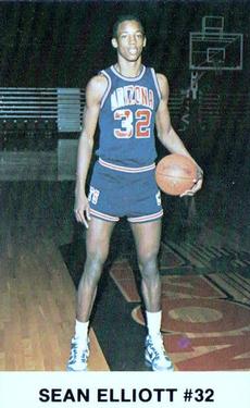 1985-86 Arizona Wildcats Police #5 Sean Elliott Front