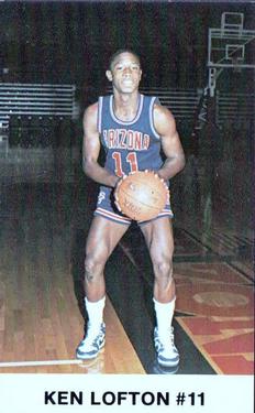 1985-86 Arizona Wildcats Police #10 Kenny Lofton Front