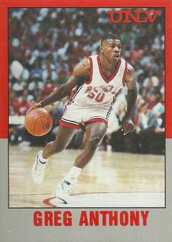 1989-90 Hall of Fame Cards UNLV Runnin' Rebels Police #2 Greg Anthony Front