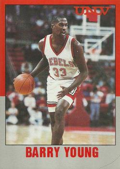 1989-90 Hall of Fame Cards UNLV Runnin' Rebels Police #13 Barry Young Front