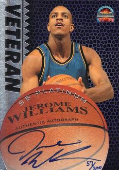 1997-98 Score Board Autographed - 1997 Rookies Platinum #NNO Jerome Williams Front