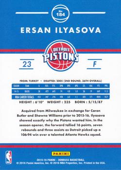 2015-16 Donruss #184 Ersan Ilyasova Back