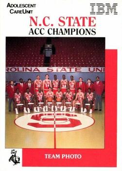 1987-88 NC State Wolfpack Police #NNO Team Photo Front