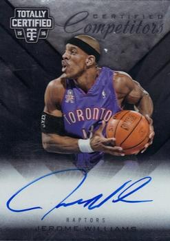 2015-16 Panini Totally Certified - Certified Competitor Autographs #CCA-JYD Jerome Williams Front