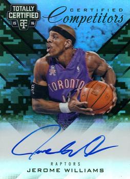 2015-16 Panini Totally Certified - Certified Competitor Autographs Mirror Camo #CCA-JYD Jerome Williams Front