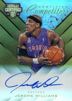 2015-16 Panini Totally Certified - Certified Competitor Autographs Mirror Gold #CCA-JYD Jerome Williams Front