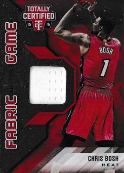 2015-16 Panini Totally Certified - Fabric of the Game Materials Red #FG-CB Chris Bosh Front