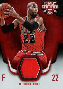 2015-16 Panini Totally Certified - Totally Certified Materials Red #TCM-TG Taj Gibson Front