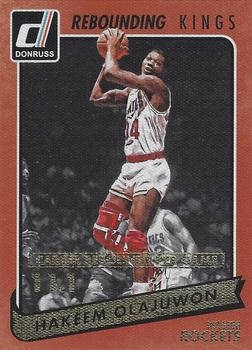 2015-16 Donruss - Rebounding Kings Statline #21 Hakeem Olajuwon Front