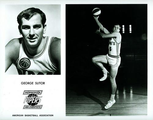 1968-69 Minnesota Pipers #6 George Sutor Front