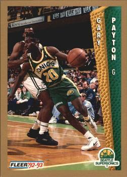 1992-93 Fleer NBA Rising Star Golden Magazine Perforated #NNO Gary Payton Front