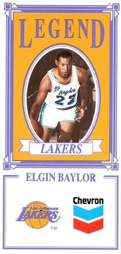 1992-93 Chevron Los Angeles Lakers #NNO Elgin Baylor Front