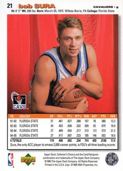 1995-96 Collector's Choice English II #21 Bob Sura Back