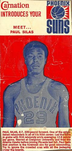 1970-71 Carnation Milk Phoenix Suns #NNO Paul Silas Front