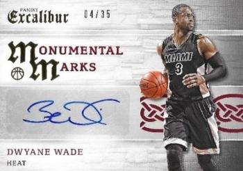 2015-16 Panini Excalibur - Monumental Marks #MM-DWD Dwyane Wade Front