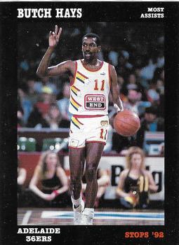 1992 Stops NBL #4 Butch Hays Front