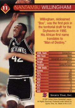 1997 Sports Time USBL #11 Nantambu Willingham Back