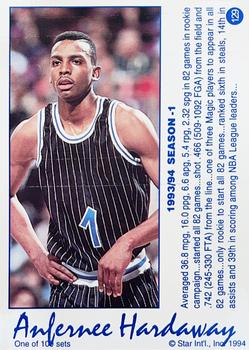 1994 Star Century #129 Anfernee Hardaway Back