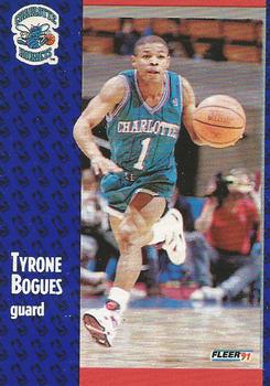 1991-92 Fleer Wheaties #5 Tyrone Bogues Front