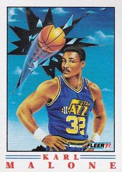 1991-92 Fleer Wheaties #71 Karl Malone Front