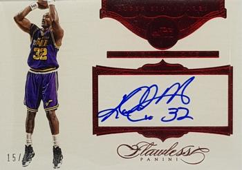 2015-16 Panini Flawless - Super Signatures Ruby #SS-ML Karl Malone Front