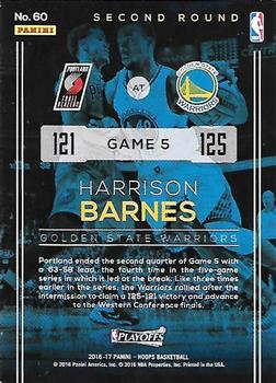 2016-17 Hoops - Road to the Finals #60 Harrison Barnes Back