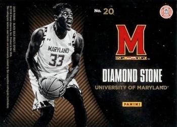 2016-17 Panini Black Gold Collegiate - Team Symbols SN99 #20 Diamond Stone Back