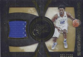 2016-17 Panini Black Gold Collegiate - Shadowbox Swatches SN199 #12 Justise Winslow Front