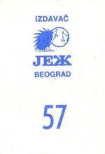 1989 KOS/JEZ Yugoslavian Stickers #57 Arvydas Sabonis Back