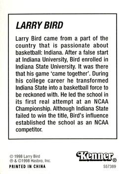 1998 Kenner Starting Lineup Cards NCAA F.A.M.E. #557389 Larry Bird Back