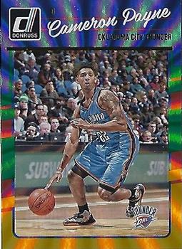 2016-17 Donruss - Green and Yellow Holo Laser #148 Cameron Payne Front