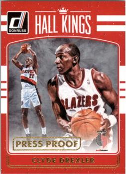 2016-17 Donruss - Hall Kings Press Proof #21 Clyde Drexler Front