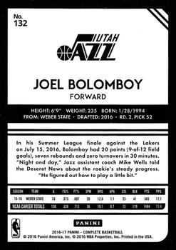 2016-17 Panini Complete #132 Joel Bolomboy Back