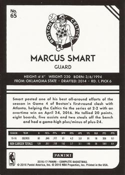 2016-17 Panini Complete - Silver #65 Marcus Smart Back