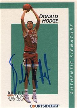 1991 Courtside - Autographs #26 Donald Hodge Front