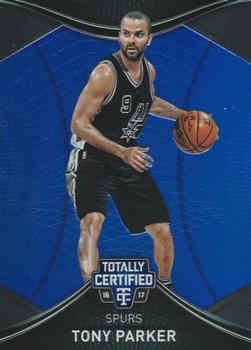 2016-17 Panini Totally Certified - Blue #60 Tony Parker Front