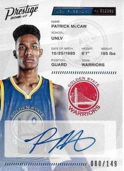 2016-17 Panini Prestige - NBA Passport Signatures #19 Patrick McCaw Front