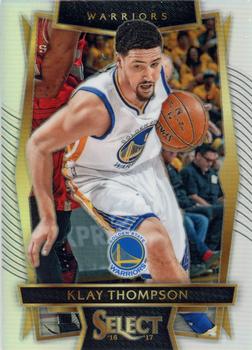 2016-17 Panini Select - Silver Prizms #35 Klay Thompson Front