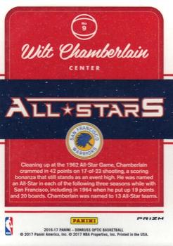 2016-17 Donruss Optic - All-Stars Holo #9 Wilt Chamberlain Back