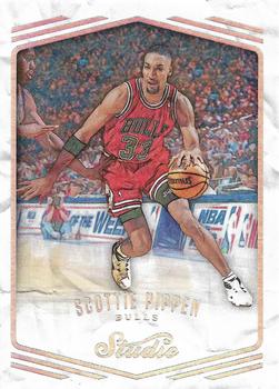 2016-17 Panini Studio #256 Scottie Pippen Front