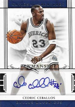 2016-17 Panini National Treasures - Penmanship #14 Cedric Ceballos Front