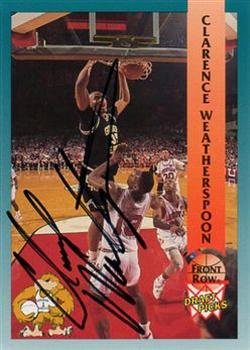 1992 Front Row Draft Picks - Signature Series #71 Clarence Weatherspoon Front