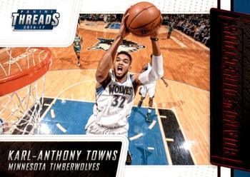 2016-17 Panini Threads - Board of Directors Century Proof Red #10 Karl-Anthony Towns Front