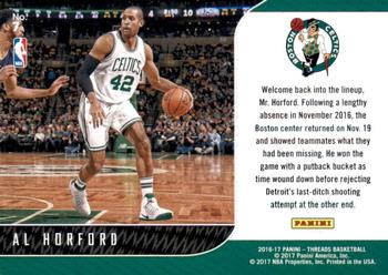2016-17 Panini Threads - Front-Row Seat Century Proof Red #7 Al Horford Back
