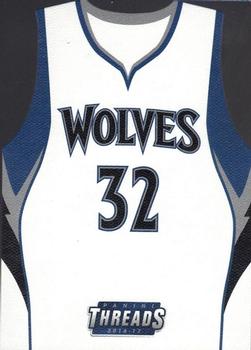 2016-17 Panini Threads - Team Threads Die Cuts #17 Karl-Anthony Towns Front