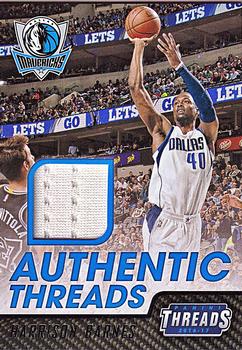 2016-17 Panini Threads - Authentic Threads #37 Harrison Barnes Front